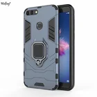 Чехол Wolfsay для Huawei P Smart 2018, Защитные Чехлы с автомобильным держателем P Smart, Жесткий ПК и мягкий силиконовый чехол для Huawei P Smart 2018 5,65 дюйма