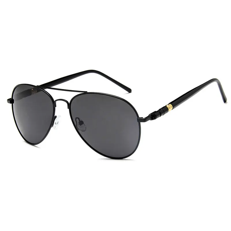 2019 Metail Frame high fashion Oversized Spring Leg Alloy Sunglasses men Polarized Brand Design Pilot Male Sun Glasses Driving | Аксессуары