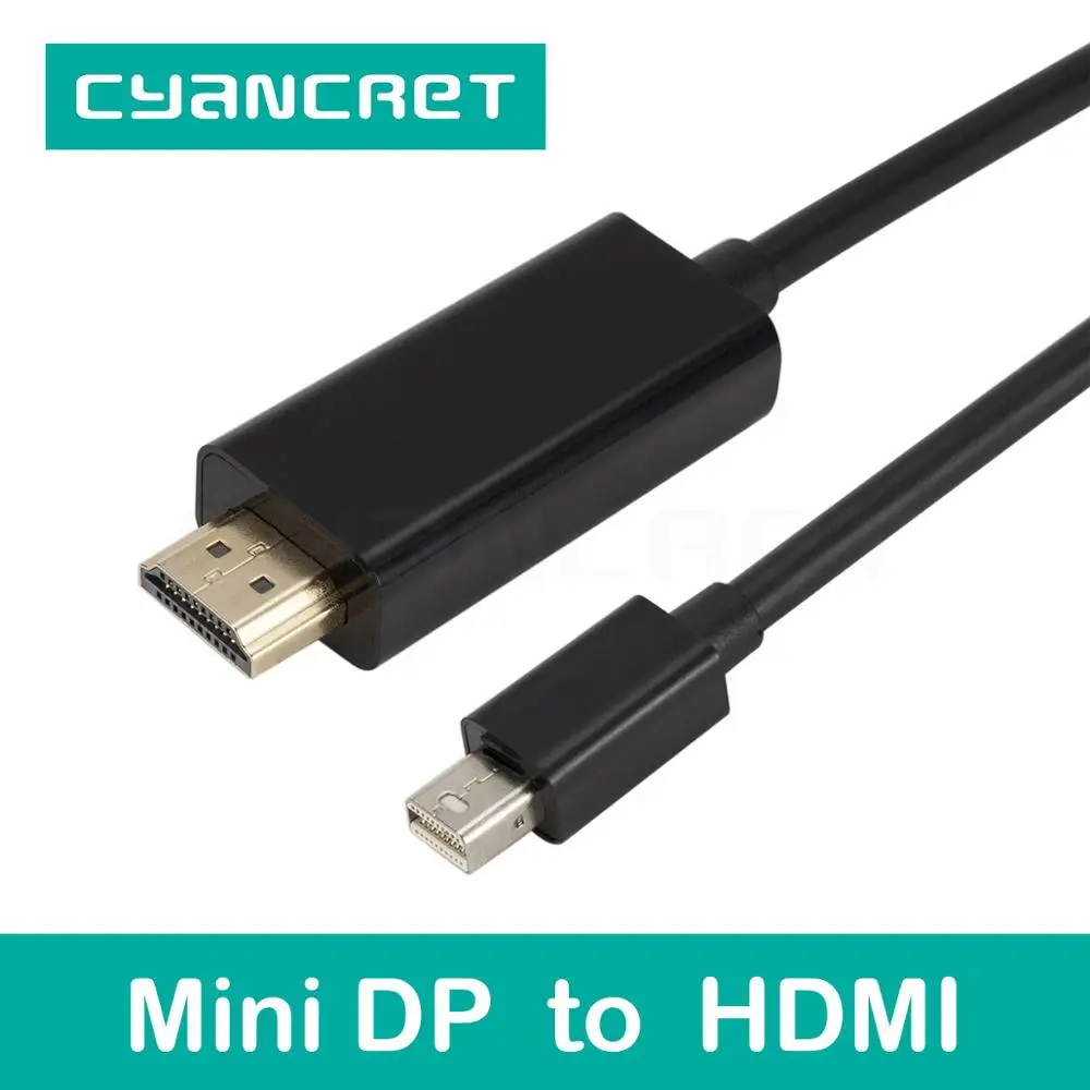 Видеокабель преобразователь Mini Displayport DP в HDMI порт 1 8 м HD кабель штекер адаптер