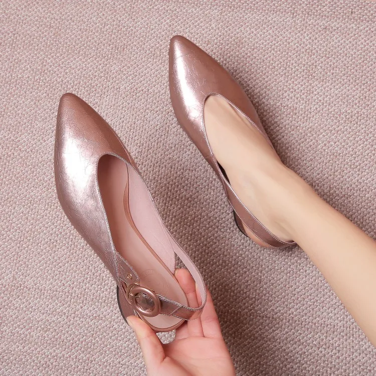 MLJUESE/2018 женские босоножки из лакированной кожи розового цвета с пряжкой на