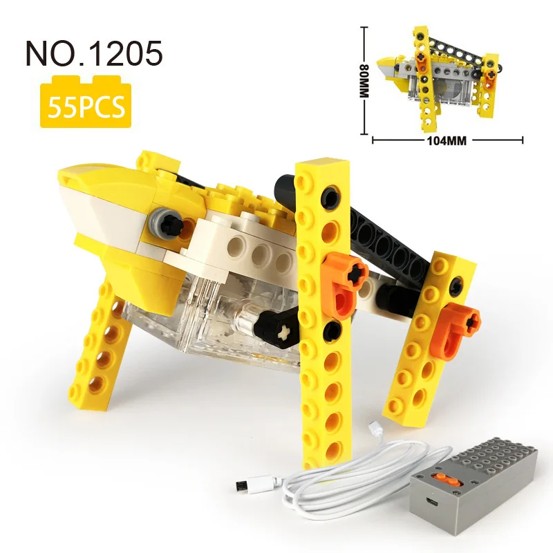 

STEM Toy Mechanical Design Principle 3D Animal Model Electric Frog Toy Children Educational DIY Toy Gift Compatible Major Brands