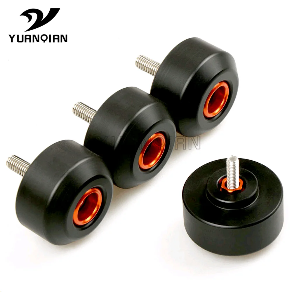 1 Set Orange (4 pcs) Мотоцикл Передняя Задняя вилка Рамка слайдер протектор для KTM Duke 390 RC 250 DUKE 125/200 2013 ktm duke390 valblokken - Цвет: 1 Set Orange (4 pcs)