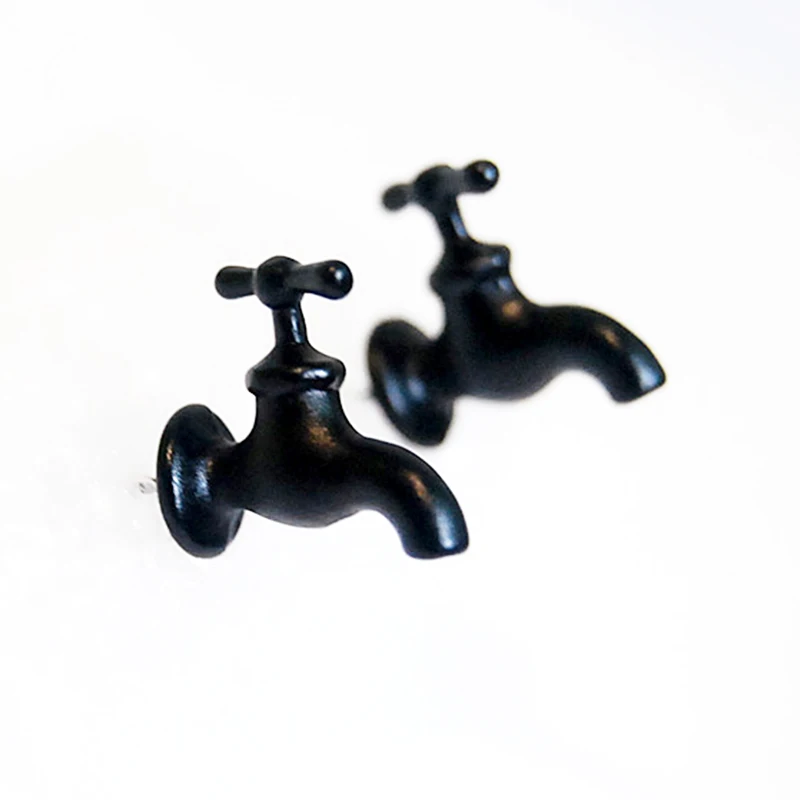 Модный креативный персональный милый преувеличенный ушной гвоздь стерео кран