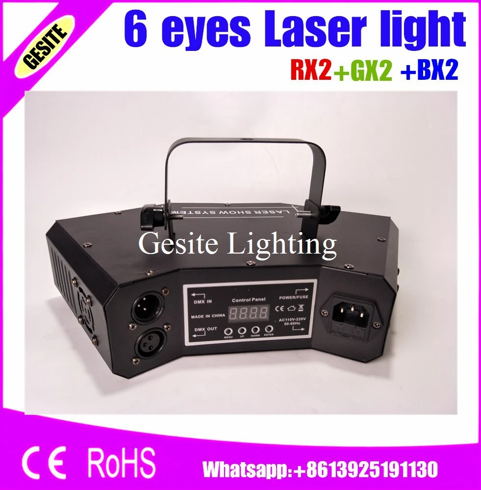6 глазок laster light сценический свет Свадьба дискотека танцевальные залы бары КТВ