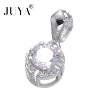 fashion jewelry shining zircon charms pendants for bracelets necklaces diy copper micro pave czech clasps bijoux berloques