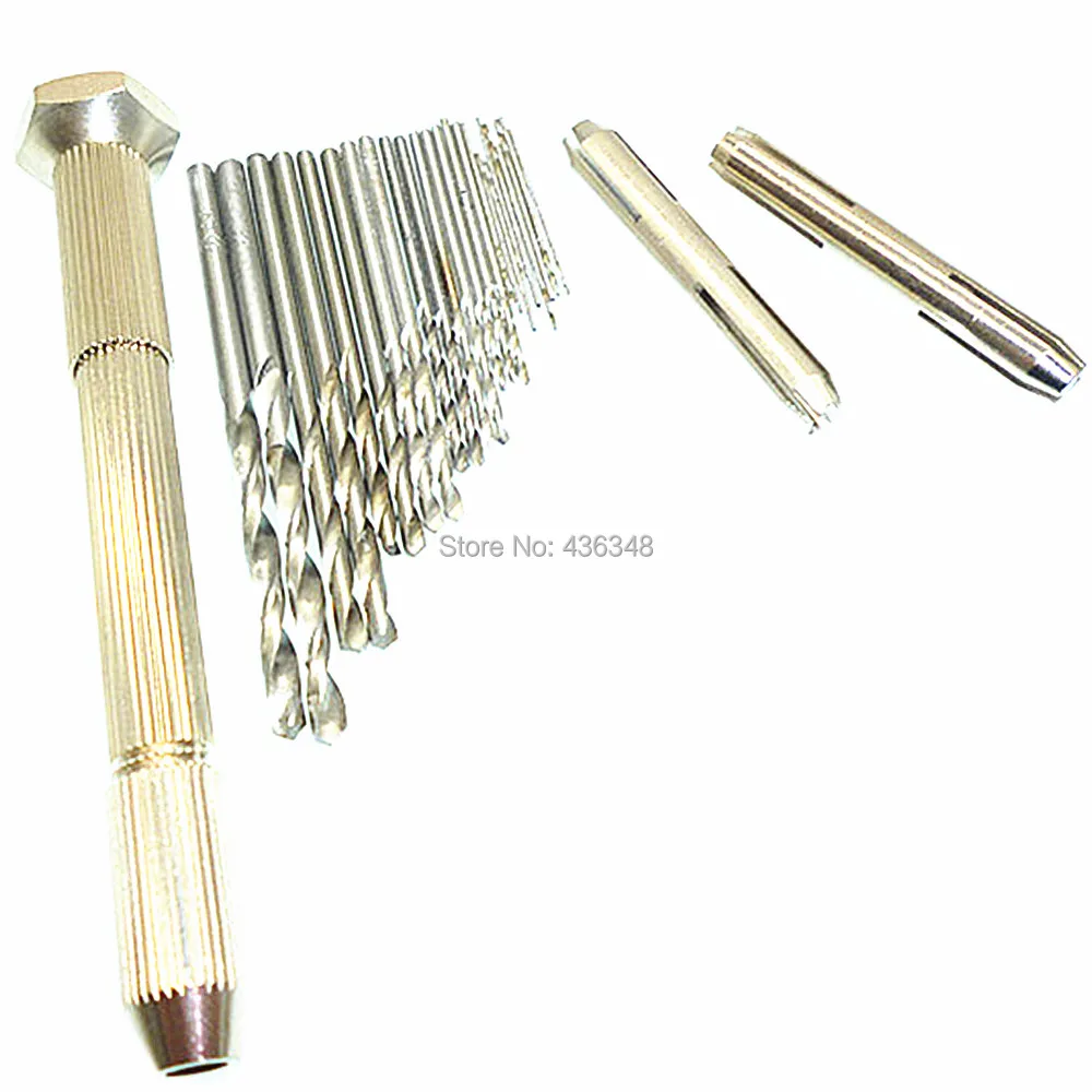 25 шт. сверла для микро с поворотной головкой 2 патрона 4 размера ручного ювелиров