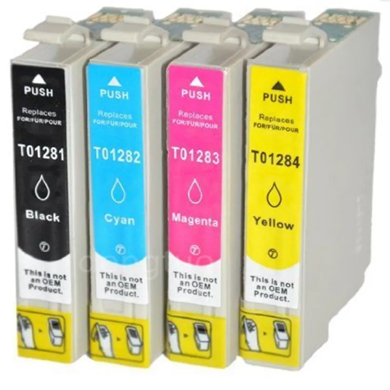 T1281 - T1284 Ink Cartridges Full for ink Stylus SX125 SX130 SX230 SX235W SX420W SX430W SX425W SX435W S22 Printer | Компьютеры и офис