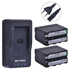 2 x NP-F960Pro батарея со светодиодными индикаторами мощности + LED ультра быстрое зарядное устройство для Sony NP-F960 NP-F970 NP-F750 ..