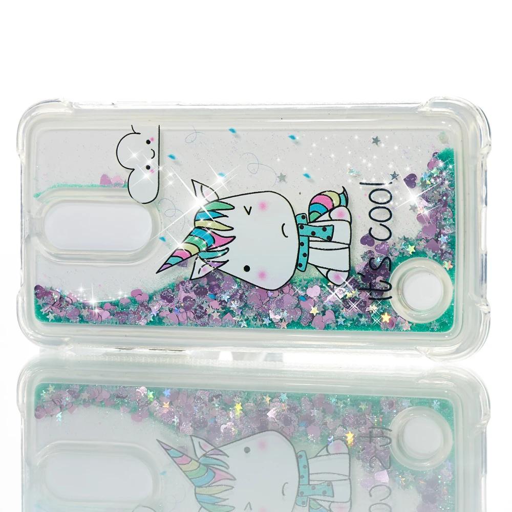 Supeso Phone Case For LG Dynamic Liquid Glitter soft back cover for K4 2017 EU | Мобильные телефоны и аксессуары