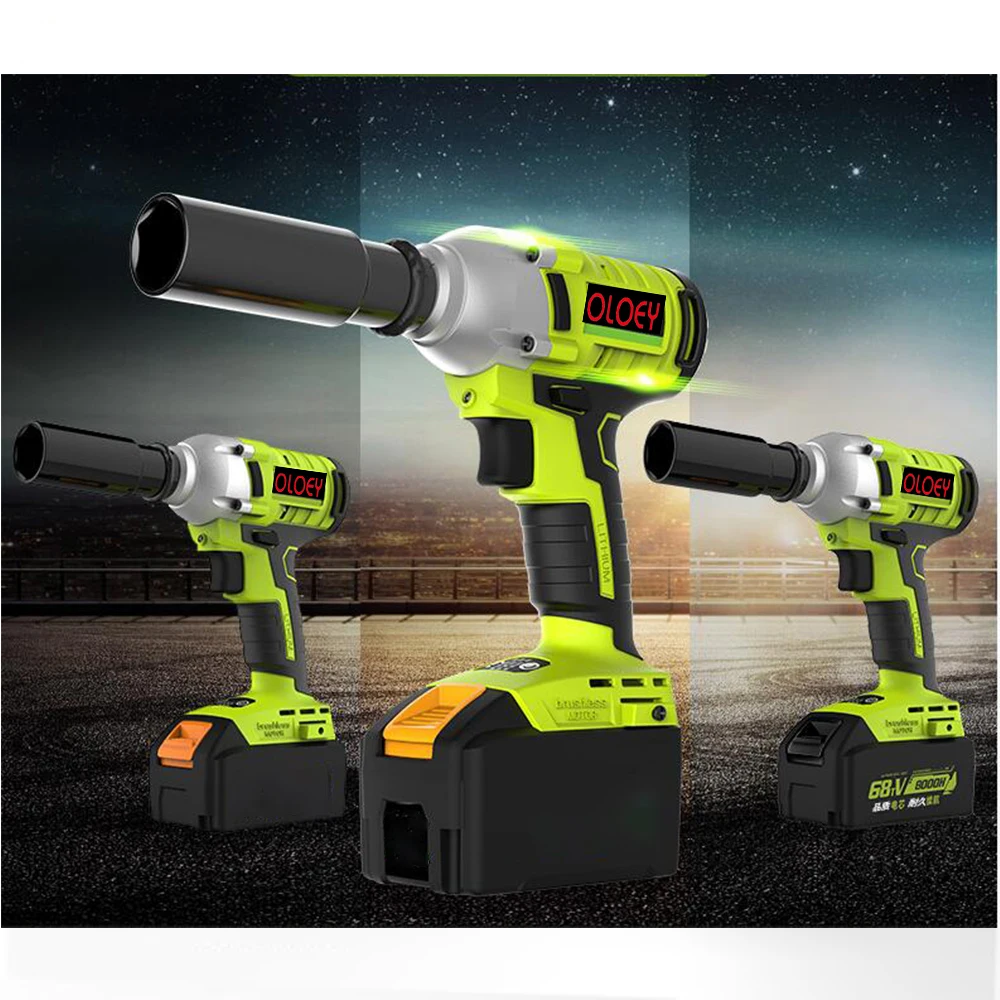 Бесщеточный/беспроводной электрический гайковерт ударный торцевой ключ 128TV 16000Ah