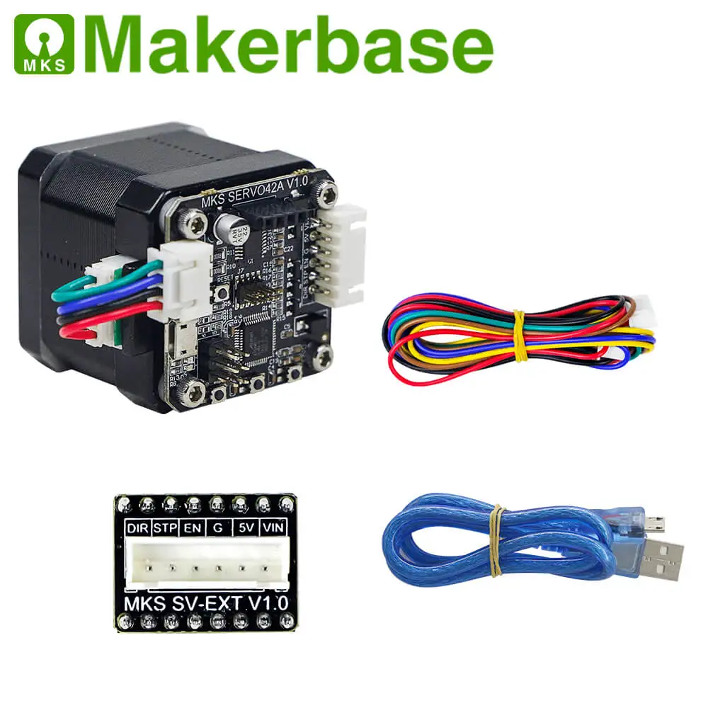 Motor 3d принтер Закрытая петля шаговый двигатель NEMA17 MKS SERVO42 разработан Makerbase, который предотвращает потерю шагов - Цвет: Motor