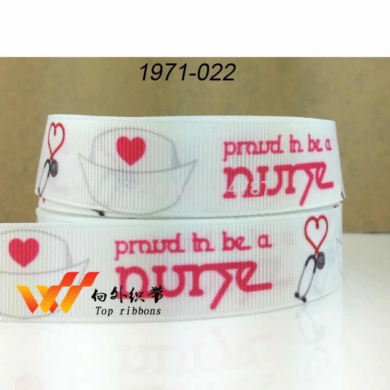 Бесплатная доставка 50 ярдов в размер с принтом персонажа grosgrain ribbon 1971-го года | Дом