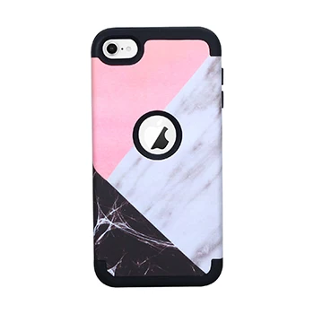 Мраморный чехол для iPod touch 5 touch 6, защитный чехол, противоударный трехслойный сверхпрочный Гибридный резиновый защитный чехол touch 7, Жесткий Чехол - Цвет: 6