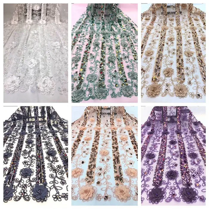 Африканская кружевная ткань 2019 бусины в форме персика вышитые нигерийские