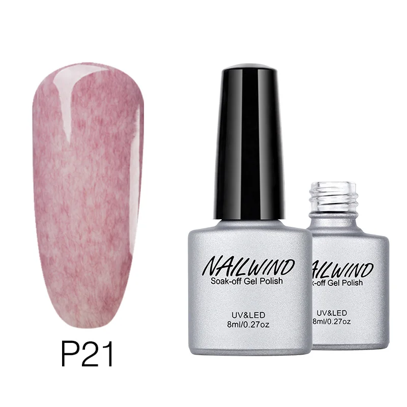 NDP21 NAILWIND 8 мл искусственный мех серия лак для ногтей 01-26 верхнее Базовое покрытие необходимое для дизайна ногтей УФ маникюр замачиваемый полуперманентный гель лак - Цвет: NDP21