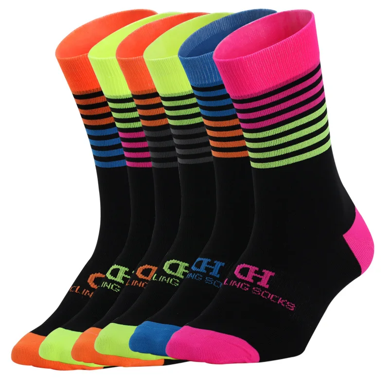 Unisex Cycling Socks Men Women bike MTB Road Bicycle Sock Racing Running riding Basketball Football Sports Socks Black pink blue