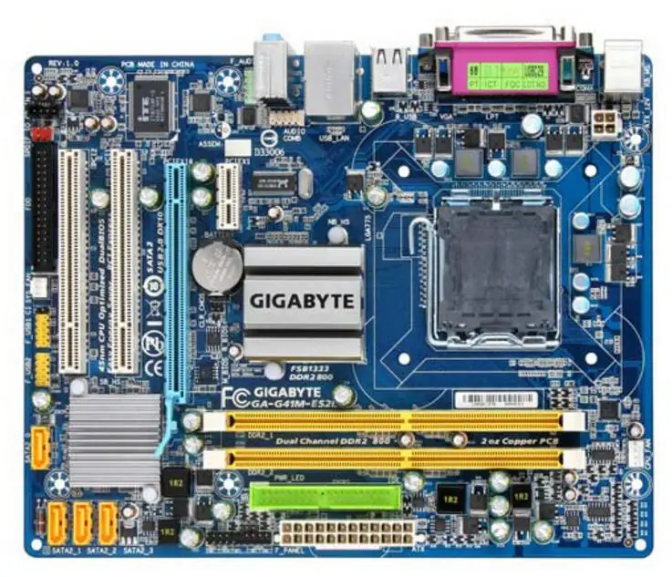 Для Gigabyte GA-G41M-ES2L оригинальная б/у материнская плата для настольного компьютера с
