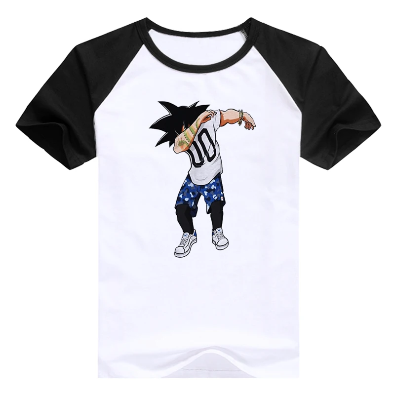 Мужская футболка с единорогом/пандой/Сон Гоку даб Swag летняя забавным дизайном