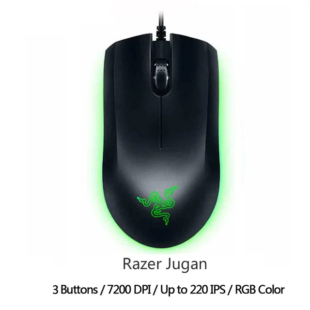 Razer DeathAdder Elite игровая мышь 16000 dpi эргономичная Chroma подсветка оптимизированная 450 ips 7 кнопок eSports проводная мышь для геймера - Цвет: Razer Jugan