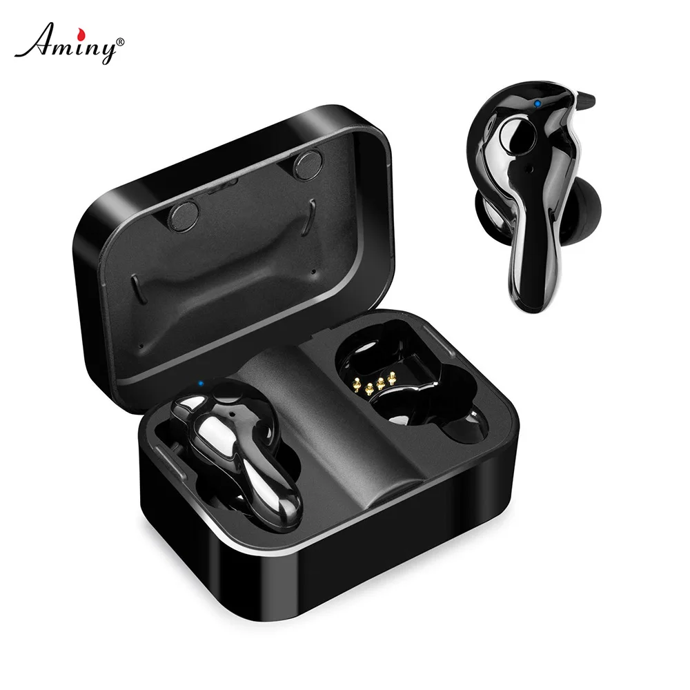 Aminy True Беспроводной наушники bluetooth V5.0 глубокий бас HD стерео вкладыши Наушники с