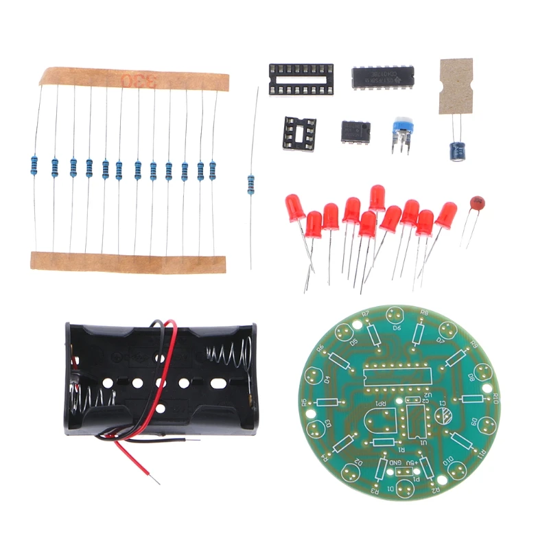 

Электроника 4017, проточный светильник, Набор для творчества, светодиодсветодиодный лампа NE555 для дрессировки лошадей
