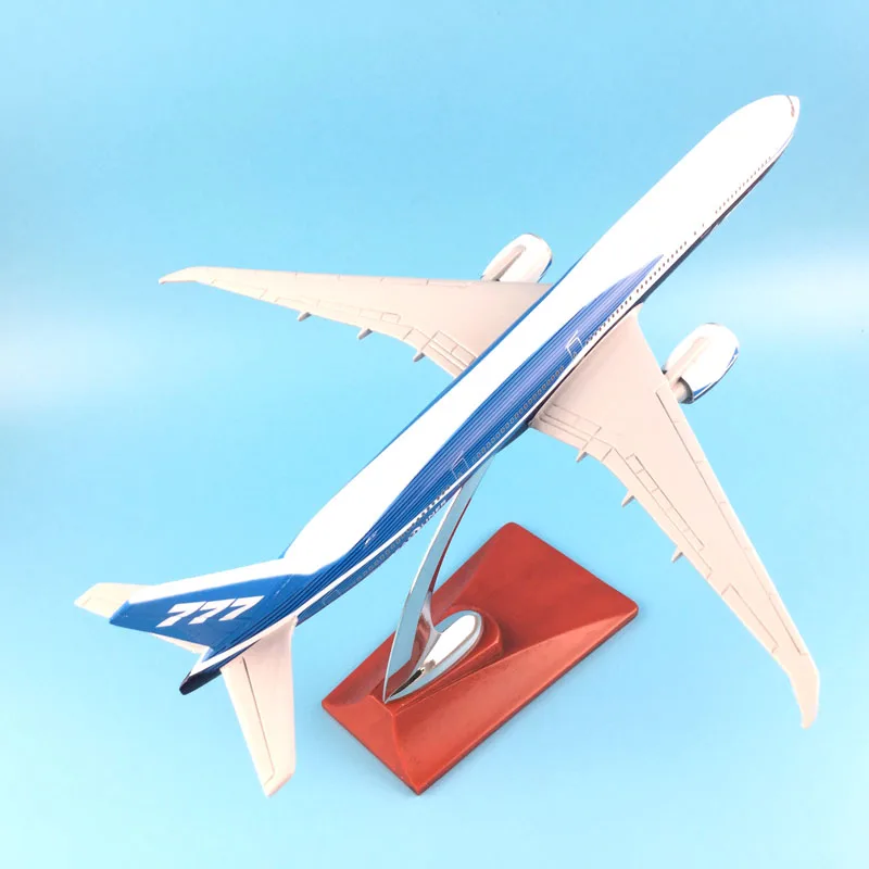 Бесплатная доставка 31 см BOEING LIVERY 777 металлическая основа полимерная модель