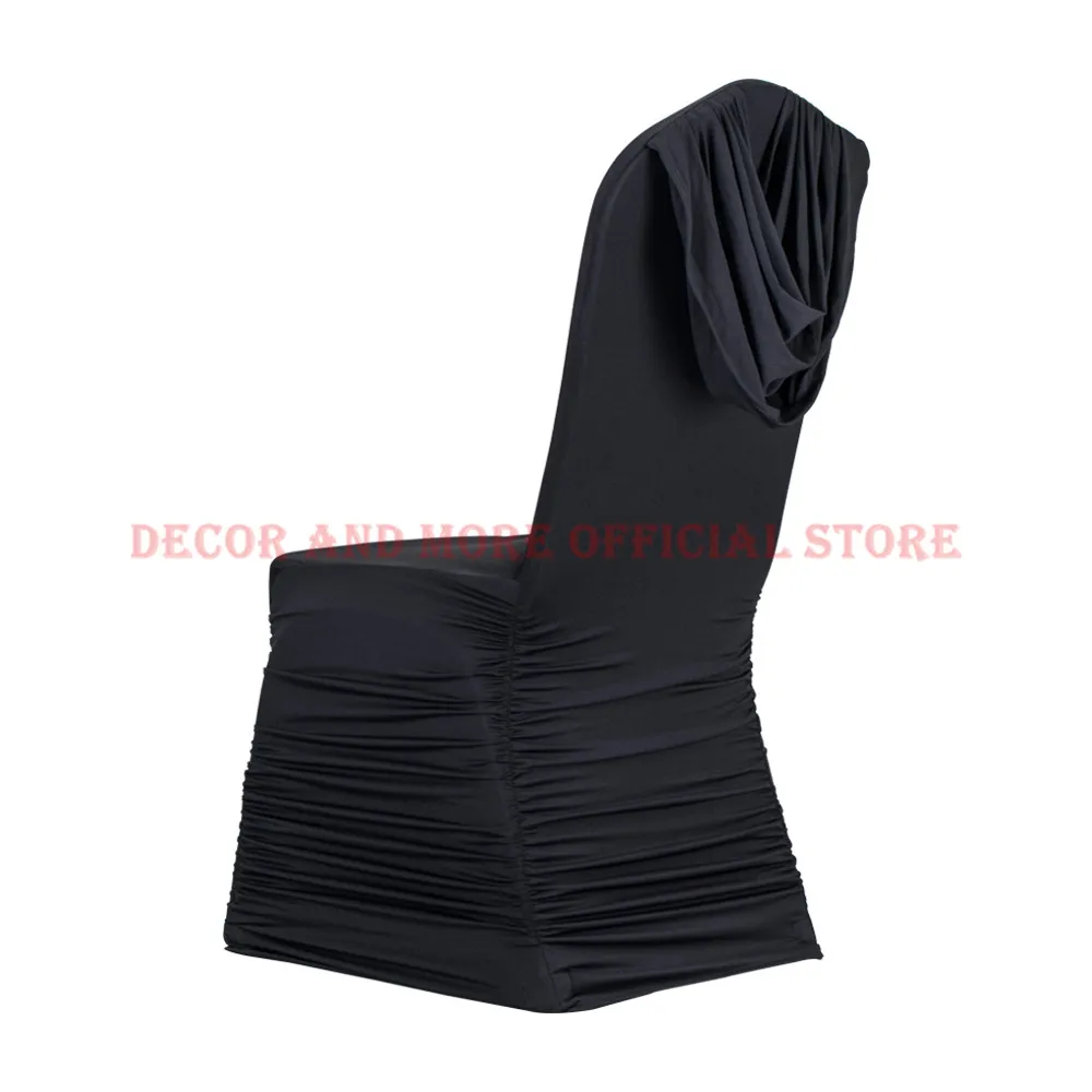 50PCS/LOT Wholesale Wedding Chair Covers Party Banquet Dining Cover Spandex Stretch Universal Decoration Black White Red | Дом и сад