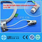 Длинный кабель для детей младенческой уха клип spo2 датчик для GE S5 с технологией datex-ohmeda