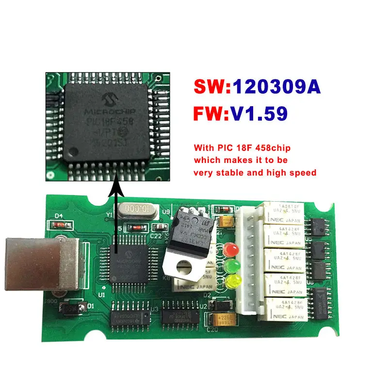 Прочные И Долговечные V1.59 OP-COM OBD2 Диагностический Инструмент Для SAAB OPCOM OP COM OPEL