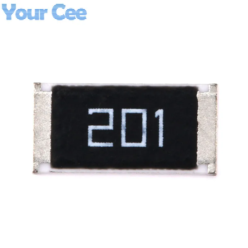 50 шт. 2512 чип резистор 1 Вт 200 Ом 200R SMD 201 5% DIY Kit|smd resistor|resistor 1wchip resistors |