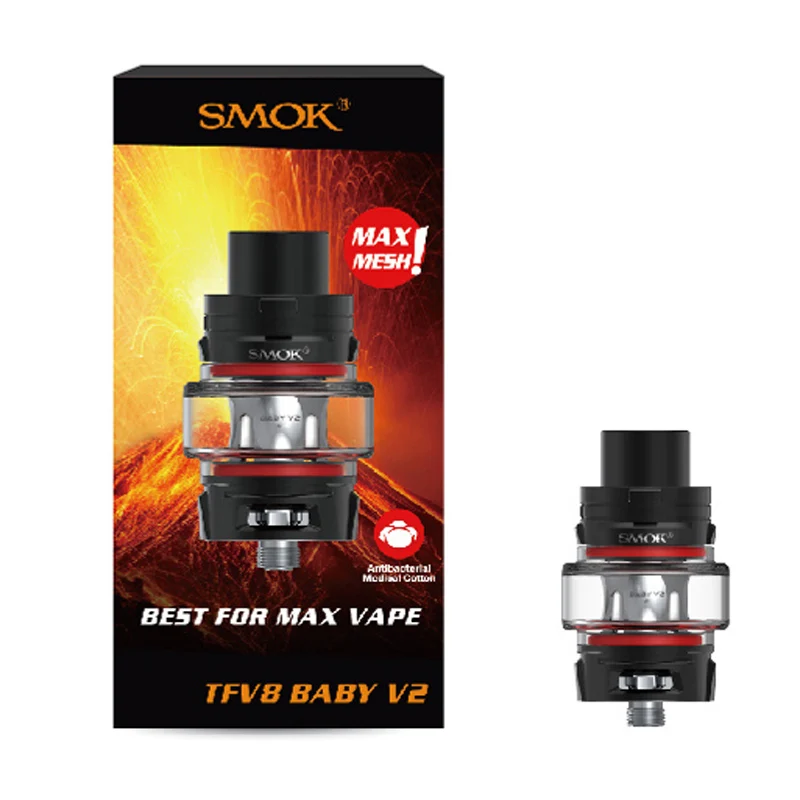 Оригинальный SMOK TFV8 Baby V2 танк 5 мл электронная сигарета распылитель с малышом A1 A2