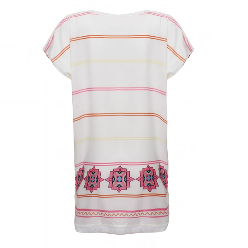 Женское повседневное пляжное платье с коротким рукавом мини-платье принтом лето