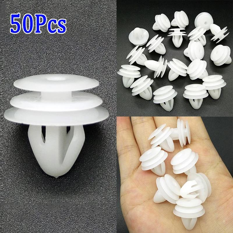 

Kit Car Rivets Fasteners 10mm Replacement 50Pcs Nylon Clips For Hyundai Elantra Sonata Tucson Santa Fe Durable