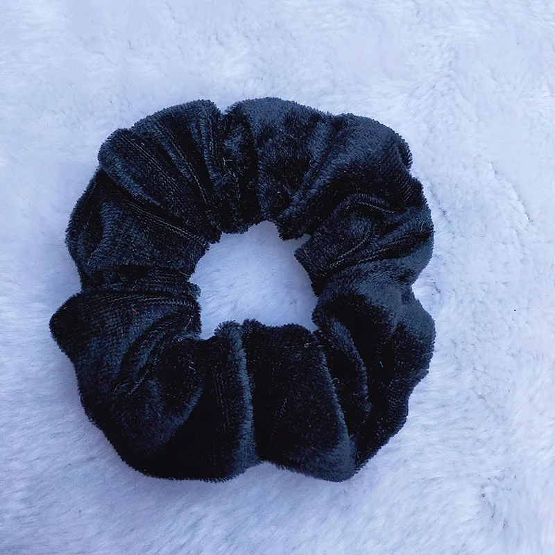 40 Black 40 цветов, винтажные резинки для волос, бархатные резинки для волос, женские эластичные резинки для волос, для девушек, конский хвост, держатель, резинки для волос, аксессуары для волос - Цвет: 40 Black
