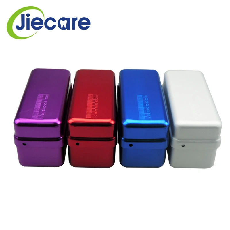 

1 PC 72-Holes Dental Disinfection Box Aluminium Autoclave Sterilizer Case Bur Endo Files Holder For Oral Care Dental Lab Tools