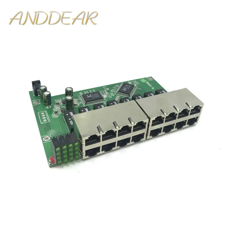 OEM 10 / 100 Мбит/с RJ45 16 портов коммутационный модуль быстрого Ethernet Lan концентратор