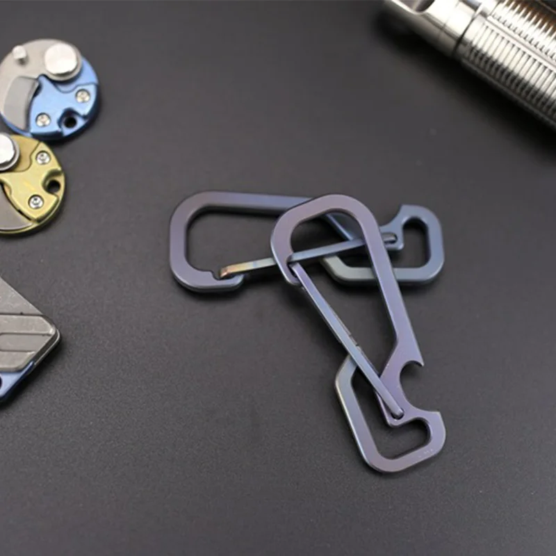 1 шт. брелок из титанового сплава для повседневного использования карманный