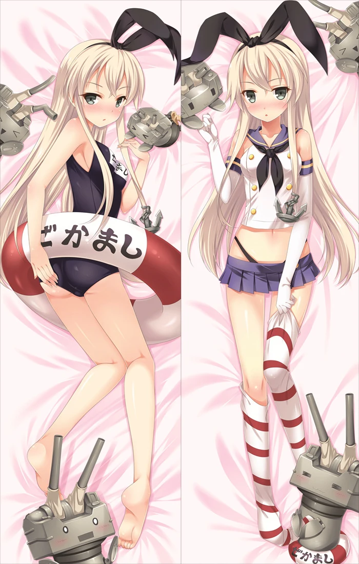 Японское аниме Kantai Коллекция kanglue сексуальная девушка Shimakaze Dakimakura наволочка для