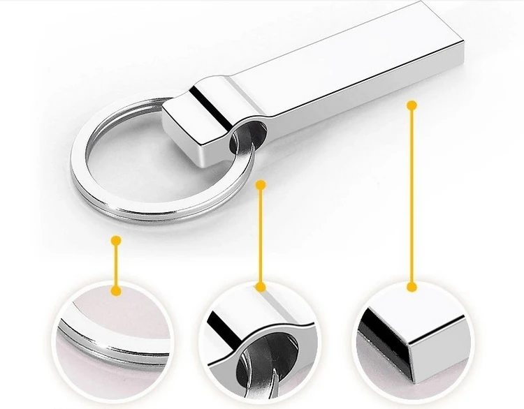 Металлический брелок для ключей мини USB флеш накопитель 64 ГБ 128 32 16 8 карта памяти