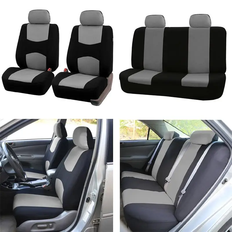Car Seat Covers Set Universal for Toyota Auris Avensis Aygo CHR Corolla Harrier Prius 30 RAV4 Alphard Camry 40 Fj Cruiser | Автомобили и
