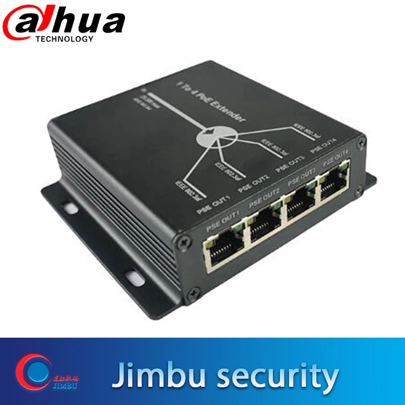 

10/100M mini 4 Ports POE Extender 25.5W Extend 120 Meters IEEE802.3af POE Network Devices Plug-and-Play cctv ccessories