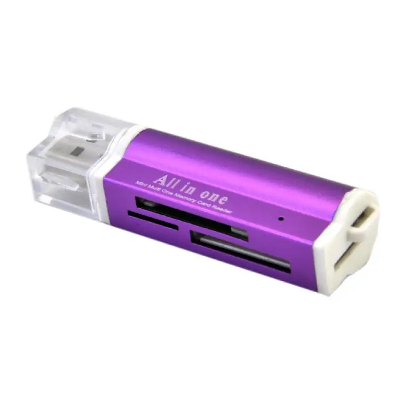 Высокое качество кард ридер для Micro SD SDHC TF M2 MMC MS PRO DUO все в 1 USB 2 0 мульти адаптер l0809