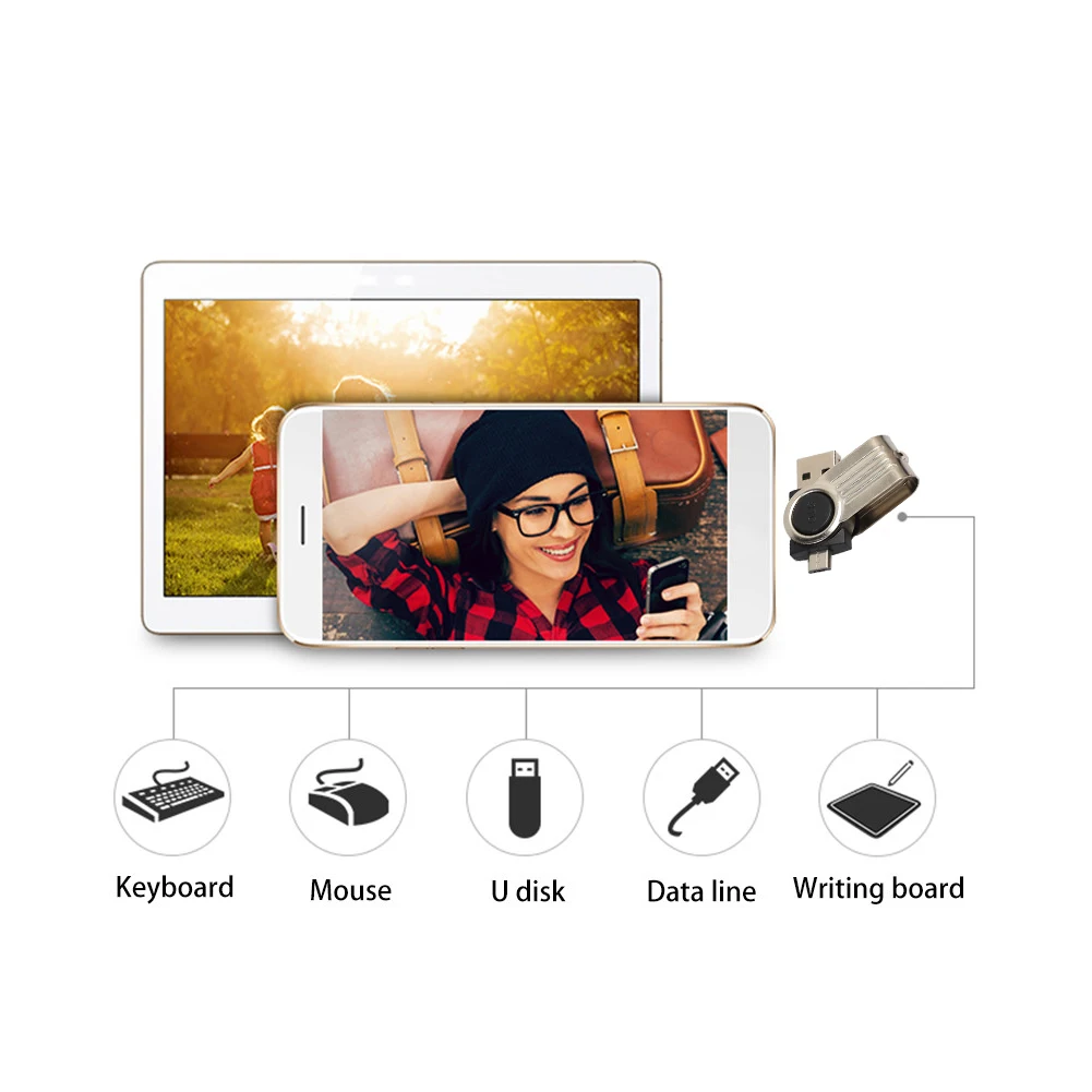 Микро-карты памяти считыватель USB2.0 OTG USB 2,0 адаптер карта памяти Micro SD устройство для считывания с tf-карт для телефонов на базе Android с Bluetooth ПК, ноутбука, настольного компьютера