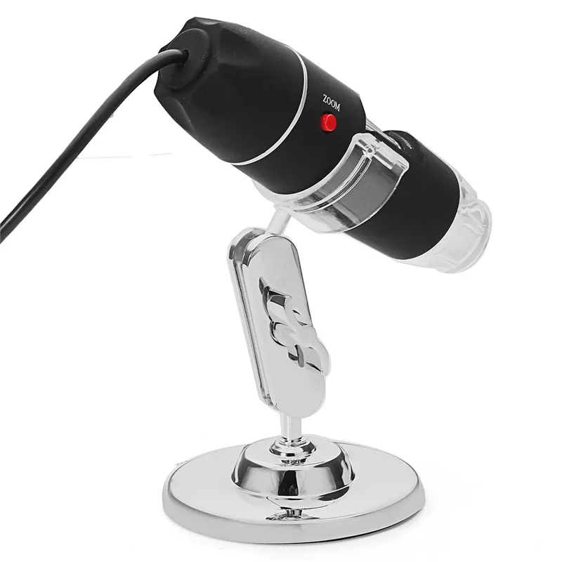 8LED 1600x USB 2MP цифровой микроскоп электронный объектив зум-светильник биологическая Лупа эндоскоп камера видео стенд