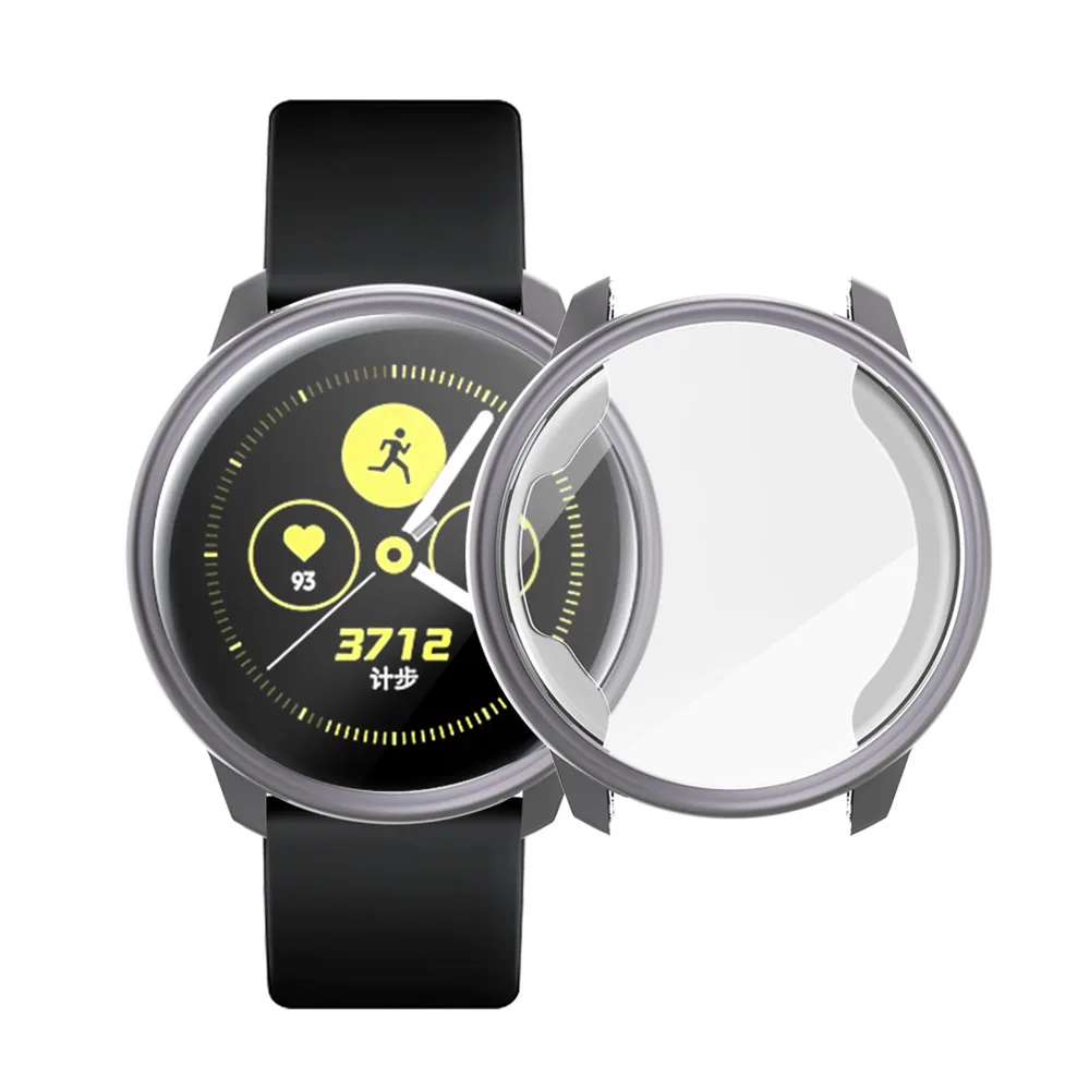 Чехол для samsung galaxy watch active чехол-бампер аксессуары протектор полный охват мягкий силиконовый защитный чехол для экрана