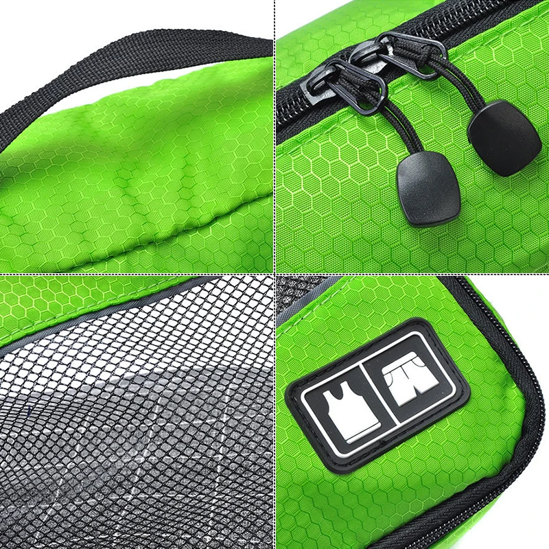 

3Pcs Nylon Luggage Travel Bags For Clothes 2019 New Zipper Travel Bag Women Mesh Casual Storage Bag Accessories Supplies