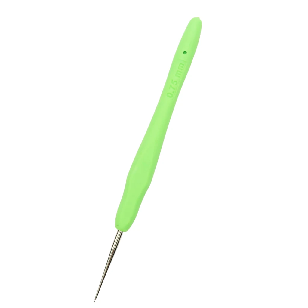 0.75mm 1 шт., крючки для вязания крючком из нержавеющей стали, спицы для вязания, пряжа, 0,5~ 2,75 мм, многоцветный - Цвет: 0.75mm