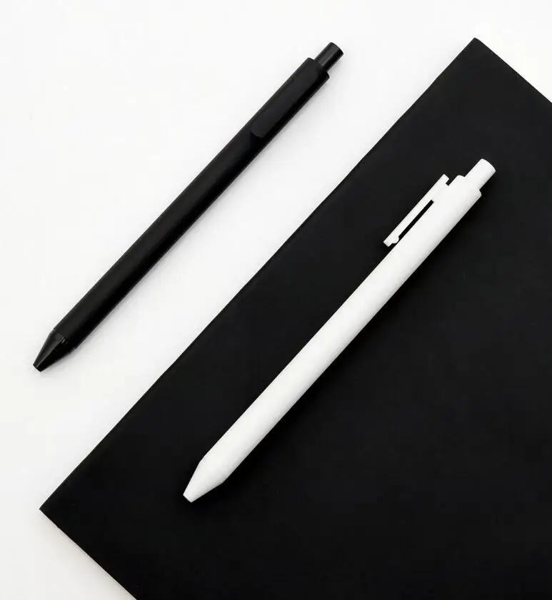 10 шт./компл. Xiaomi KACO гелевая ручка 0,5 мм ручка школьные офисных работников студент письменный стол/ручка черный, белый цвет ABS Пластик гладкие чернила