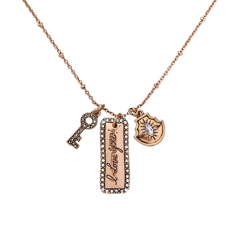 Vintage Gold Color Series Simple Pendants Bohemia Style Short Necklaces Crystal Dress Chains For Women Fashion Jewelry | Украшения и