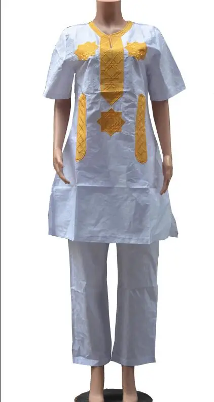 

Traditional african clothing Bazin riche Embroidery Women Summer pants 8 Colour